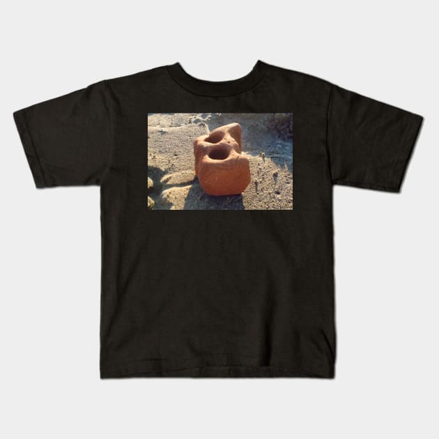 Beach Brick Kids T-Shirt by Mzzart